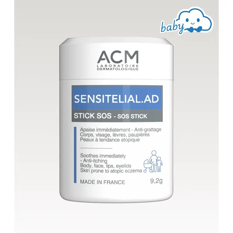 Acm Laboratoires Sensitelial.Ad Sos Soothing Stick, 9,2 grams - Image 2