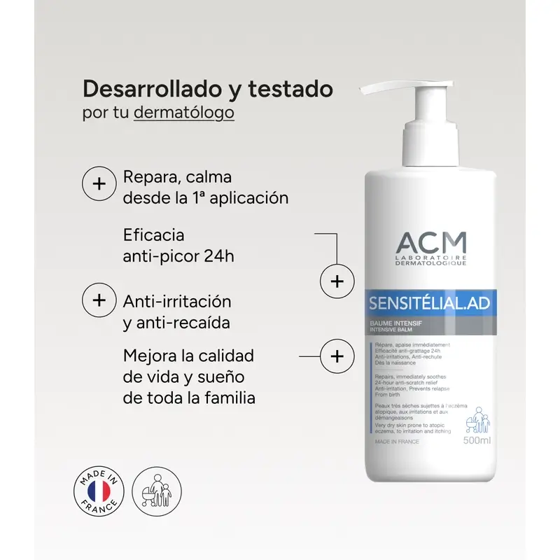 Acm Laboratoires Sensitelial.Ad Intensive Balm 500 Ml - Image 6