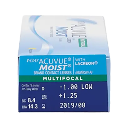 Acuvue 1 Day Moist Daily Multifocal Lenses , 30 units - +0.25, 8.4, High, 14.30 - Image 3