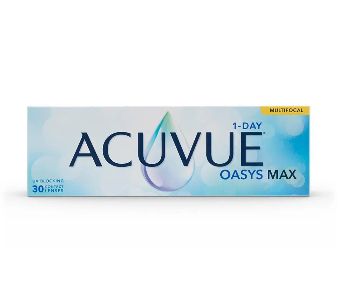 Acuvue 1 Day Oasys Max Daily Multifocal Lenses , 30 units - -5.25, 8.4, Low, 14.30
