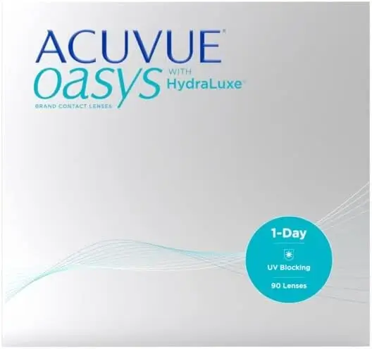 Acuvue Oasys 1-Day Hydraluxe Technology Daily Spherical Lenses , 90 units - +4.25, 8.5, 14.30