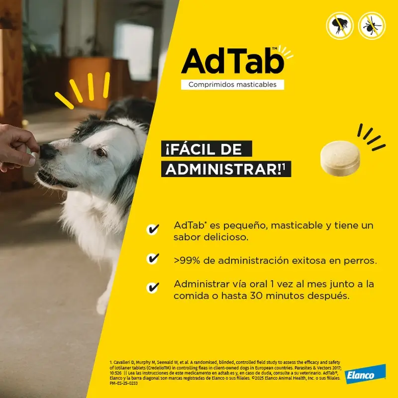 Adtab 450Mg Chewable Tablets Dogs 11-22Kg, 2 Tablets - Image 3