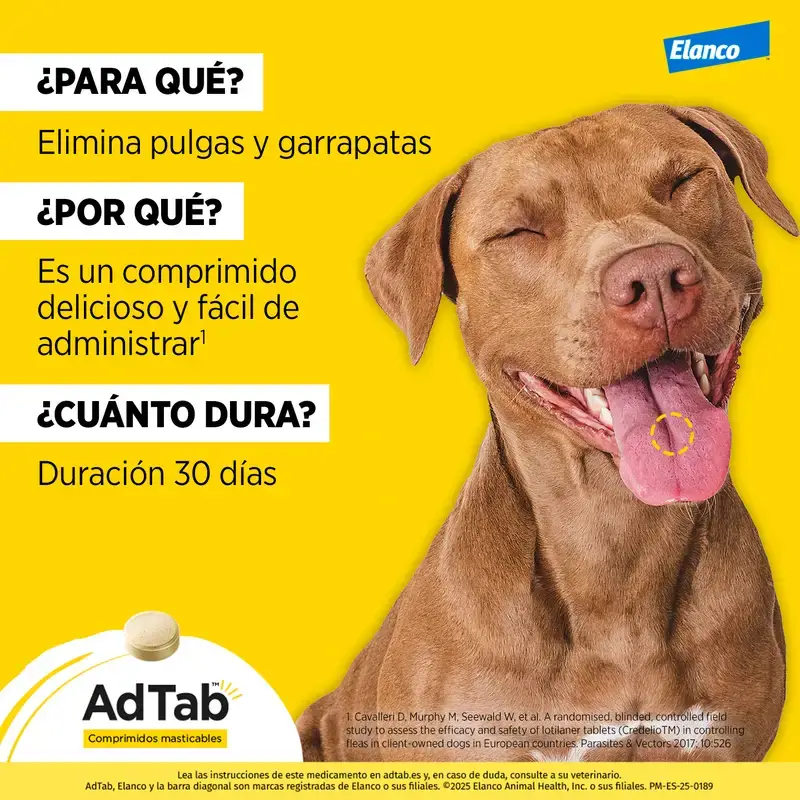 Adtab 450Mg Chewable Tablets Dogs 11-22Kg, 2 Tablets - Image 8