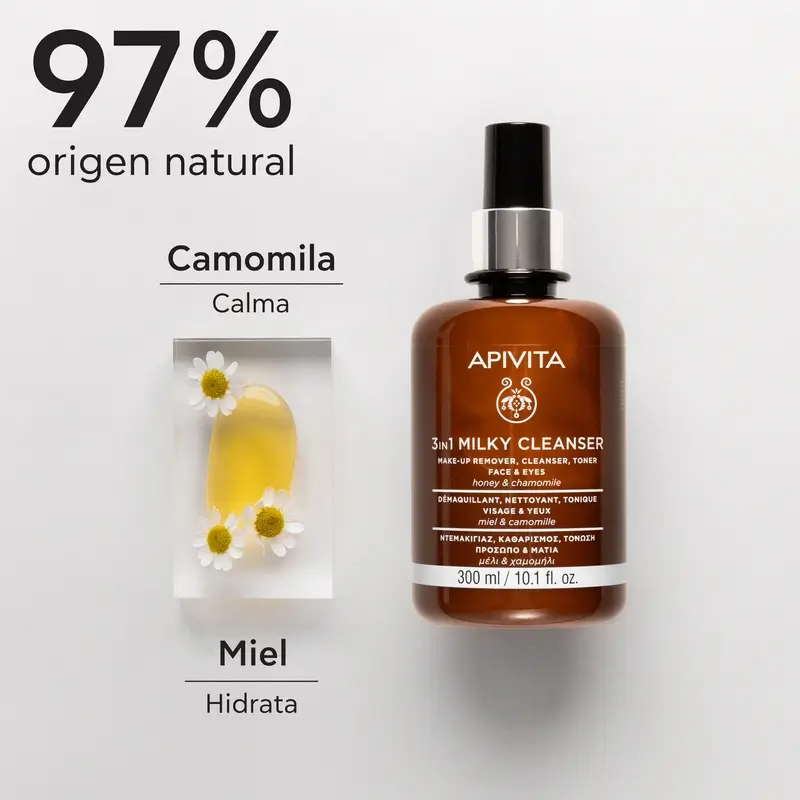 Apivita Cleansing Milk 3 In 1, 300 ml - Image 3
