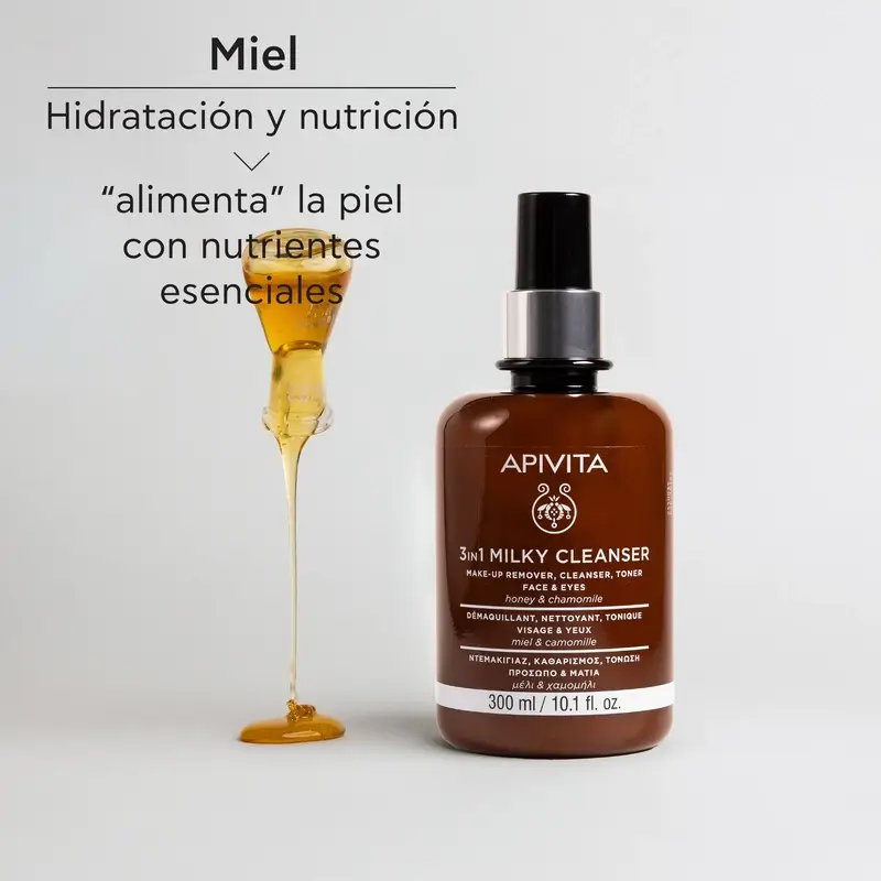 Apivita Cleansing Milk 3 In 1, 300 ml - Image 4