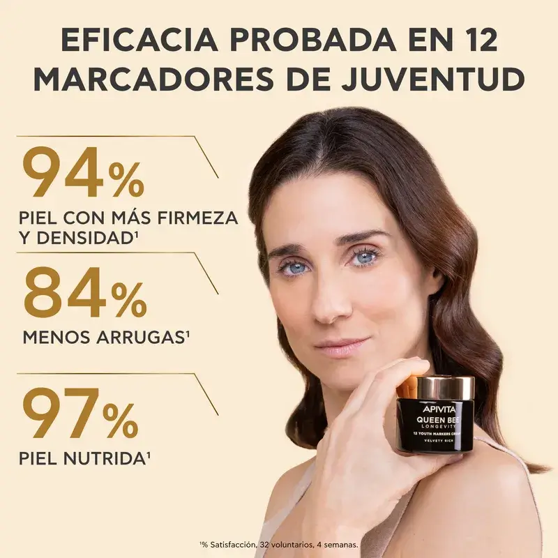 Apivita Queen Bee Longevity Rich Cream 12 Youth Markers, 50 ml - Image 4
