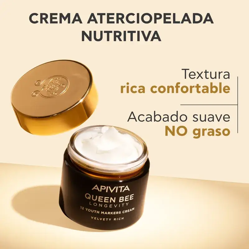 Apivita Queen Bee Longevity Rich Cream 12 Youth Markers, 50 ml - Image 8