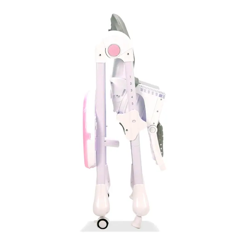 Asalvo Pink Bunny Highchair With Wheels - Image 10