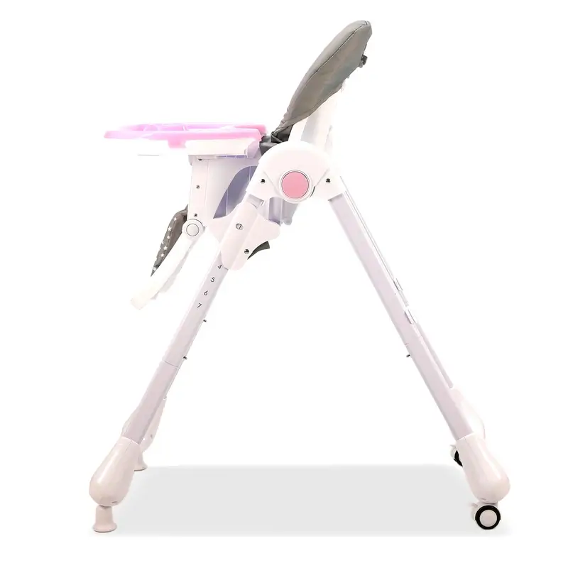 Asalvo Pink Bunny Highchair With Wheels - Image 5