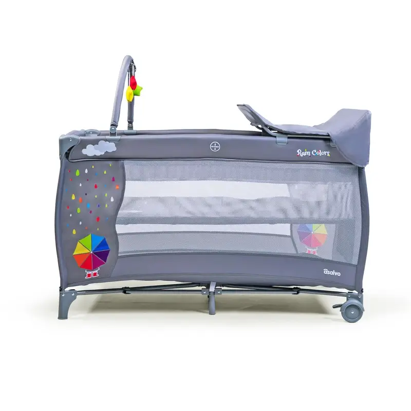 Asalvo Travel Cot Complete with Umbrella - Image 3