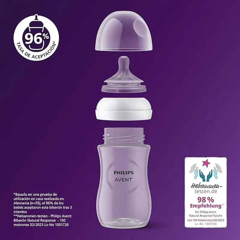 Avent Pack Natural Response Bottles 0-6M Scd838/11 - Image 2