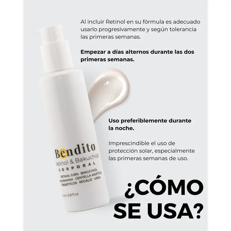 Bendito Retinol & Bakuchiol Body Cream, Pack 2 x 200 ml - Image 4