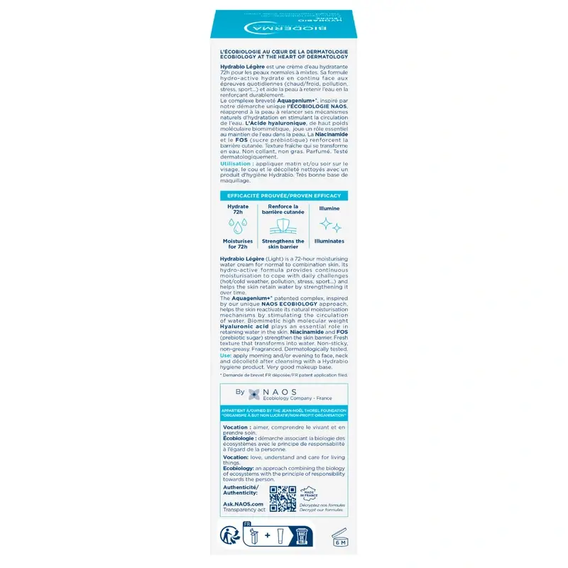 Bioderma Hydrabio Light Cream, 40 ml - Image 6