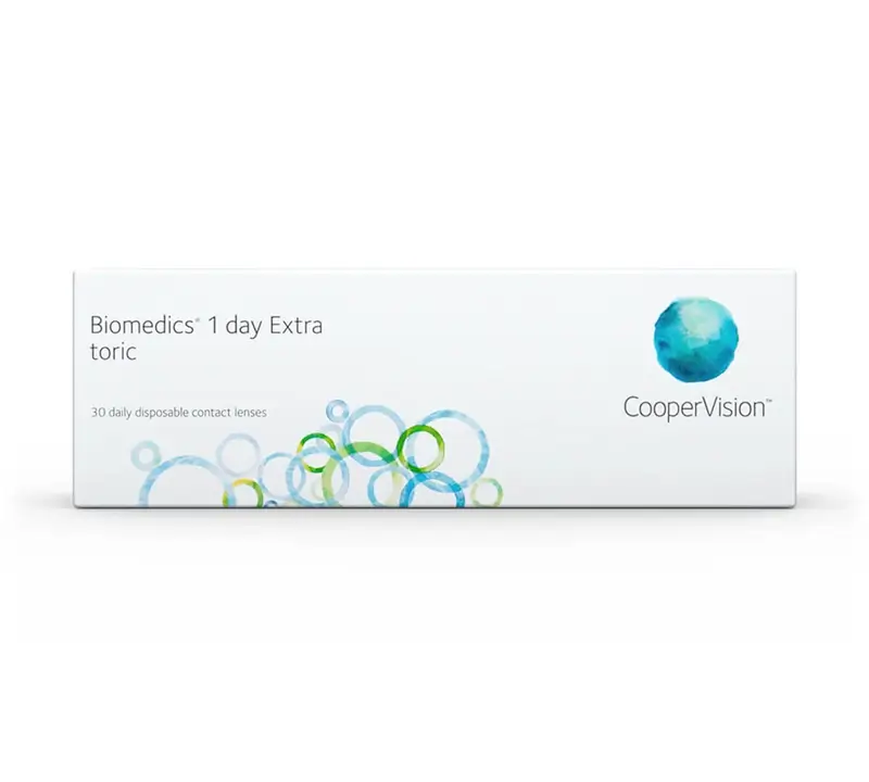 Biomedics 1 Day Daily Toric Lenses , 30 units - -2.25, -0.75, 160, 8.7, 14.50