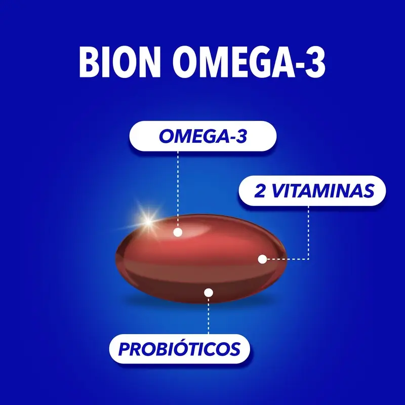 Bion3 Omega-3 With Probiotics, 30 capsules - Image 5