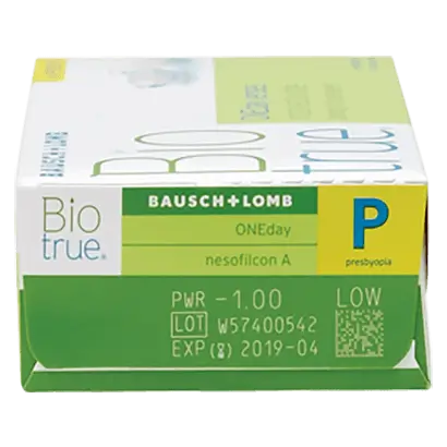 Biotrue One Day Daily Multifocal Lenses , 30 units - +0.25, 8.6, Low, 14.2 - Image 2