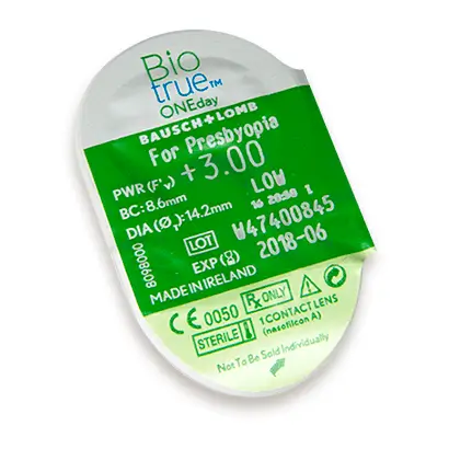 Biotrue One Day Daily Multifocal Lenses , 30 units - +4.25, 8.6, High, 14.2 - Image 3