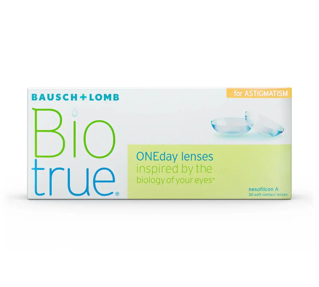 Biotrue One Day Daily Toric Lenses , 30 units - -3.25, -1.25, 20, 8.4, 14.50
