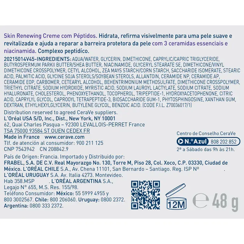 Cerave Skin Renewing Cream with Peptides , 48 ml - Image 9