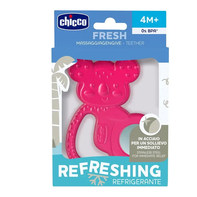 Chicco Refreshing Koala Teether Pink 4M+ - Image 2