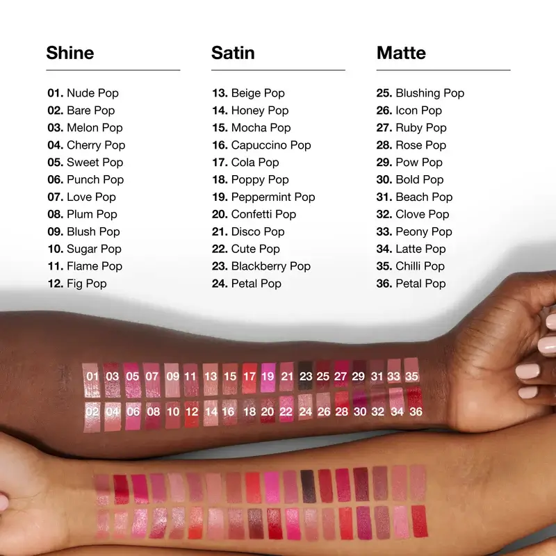 Clinique Pop Longwear Satin Poppy Pop Lipstick, 3.9 grams - Image 4