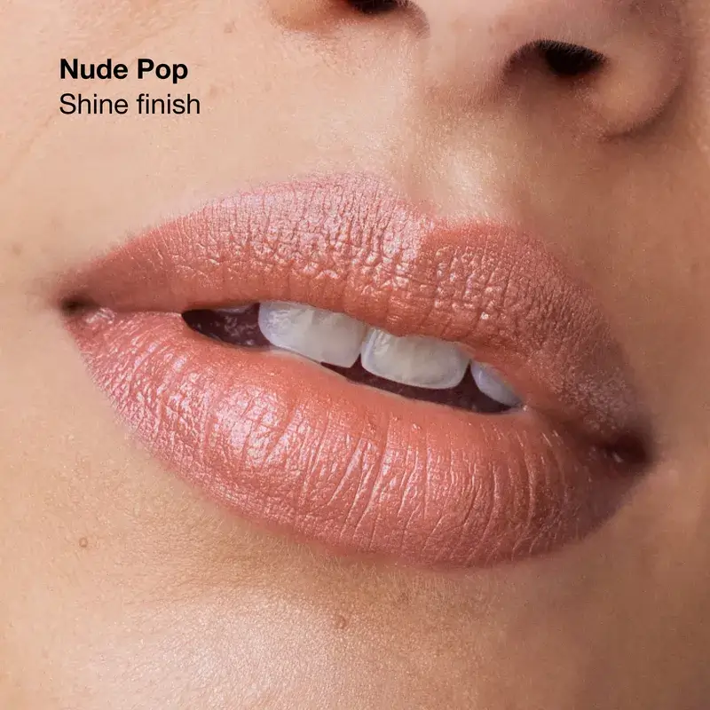 Clinique Pop Longwear Shine Nude Pop Lipstick, 3.9 grams - Image 3