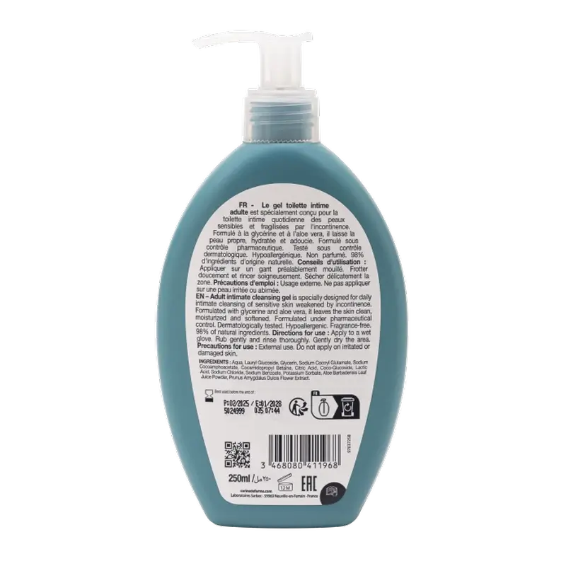 Corine De Farme Adult Intimate Hygiene Gel, 250 ml - Image 2