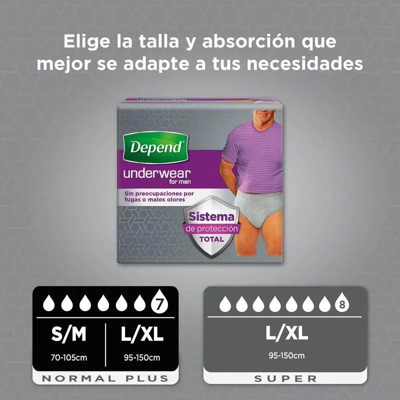 Depend Super L/Xl Adult Male Diaper , 9 pcs. - Image 4