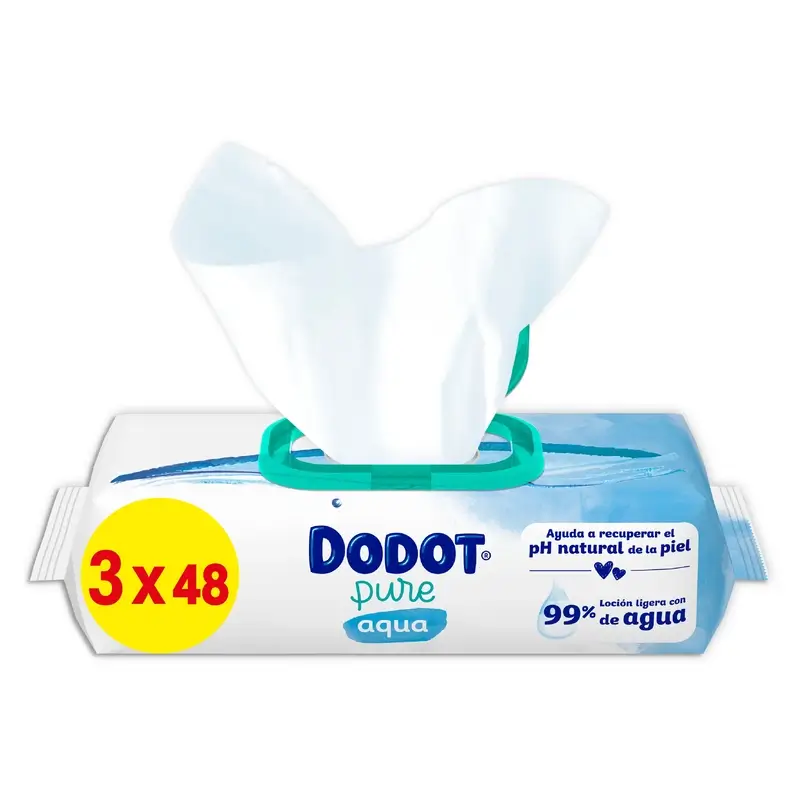 Dodot Dodot Aqua Plastic Free Wipes 3x48, 144 pcs. - Image 3