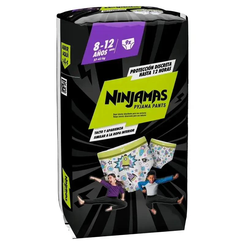 Dodot Ninjamas Size 8 Rocket, 2X9 Nappies - Image 2