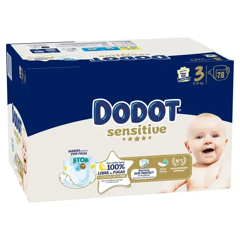 Dodot Sensitive Jumbo Sensitive Nappy Pack Size 3 , 3X78 Units - Image 5