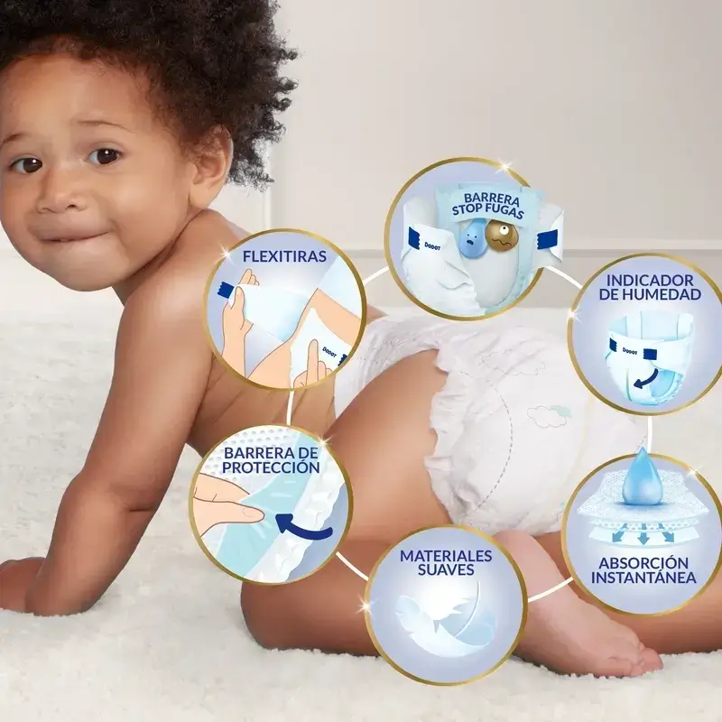 Dodot Sensitive Box Size 4, 2x70 Nappies - Image 5