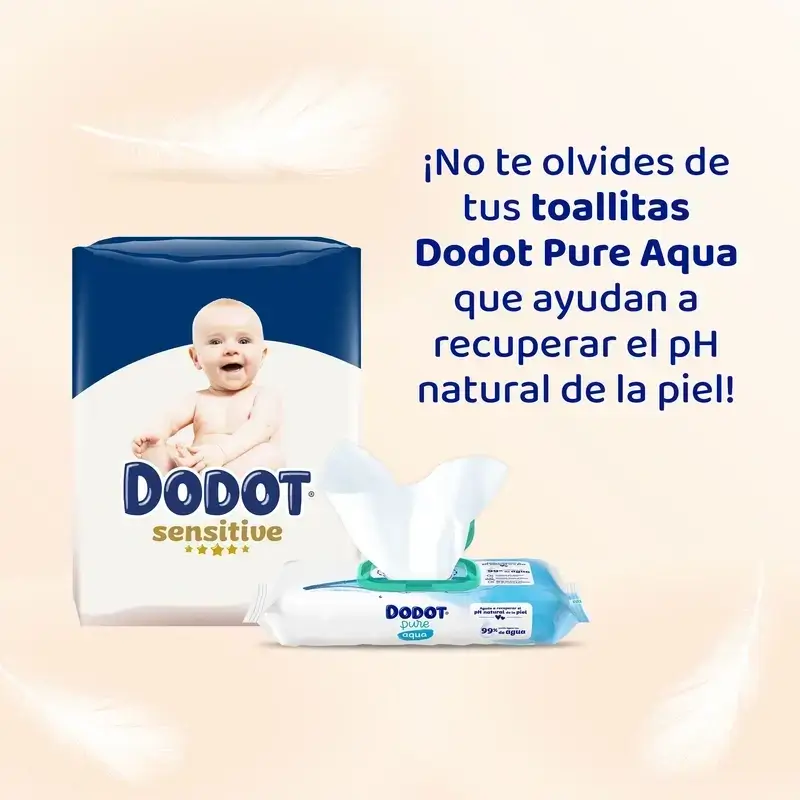 Dodot Sensitive Nappy Sensitive Jumbo Pack Size 1, 2x90 Units + Aqua Plastic Free Wipes Box 6X48 (288 Units) - Image 15