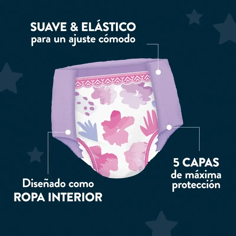 Drynites Size +13 Girl's Night Nappies, 11 pieces - Image 2