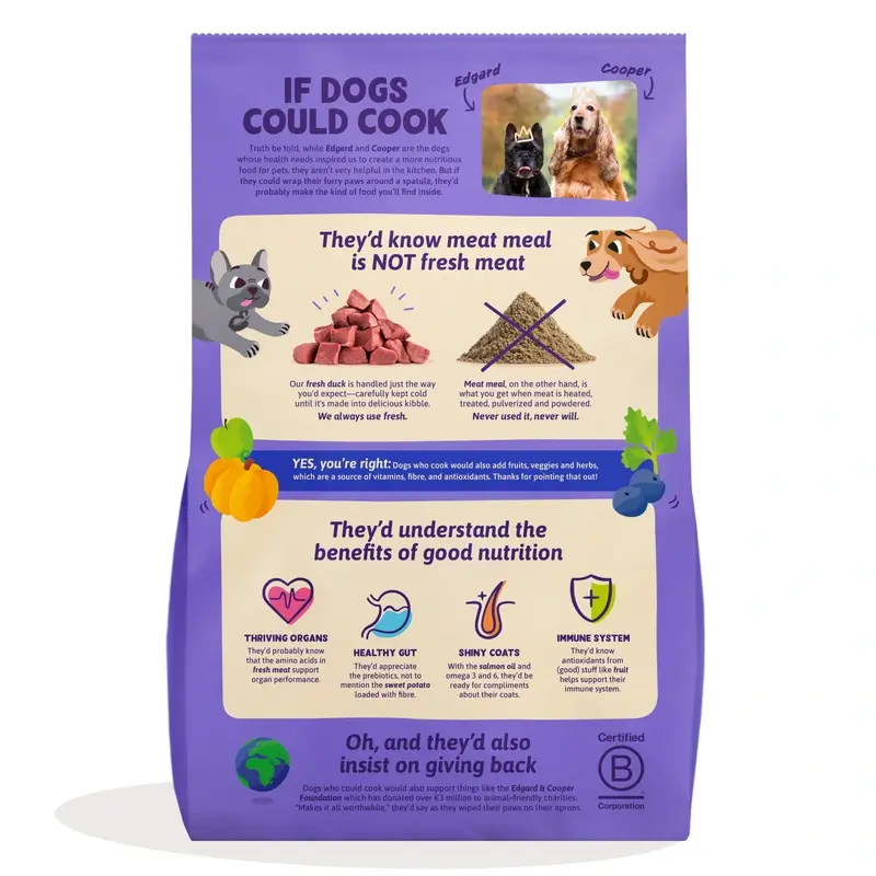 Edgard & Cooper Large Adult Dog Food With Fresh Duck , 12 kg - Image 2