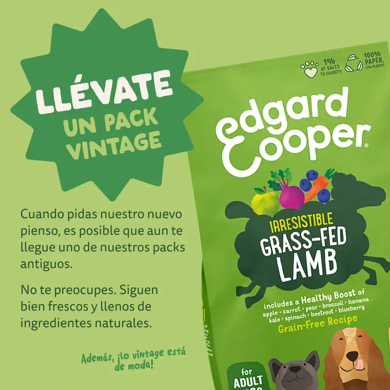 Edgard & Cooper Medium Adult Dog Food With Fresh Lamb , 1 kg - Image 12