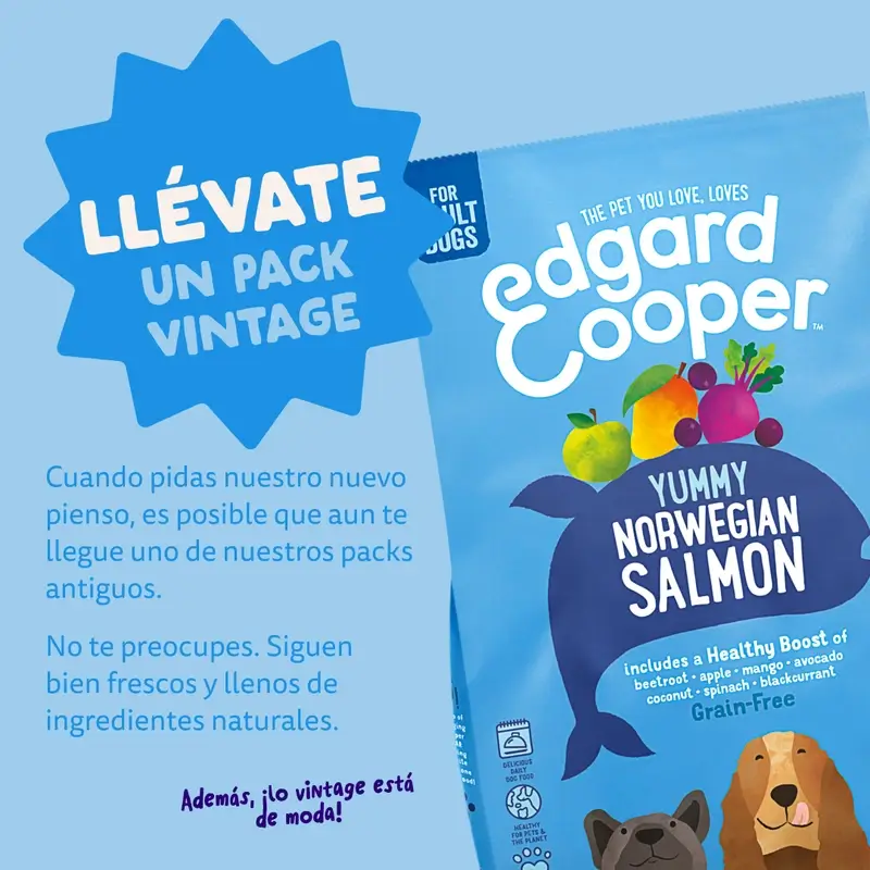 Edgard & Cooper Medium Adult Dog Food With Fresh Salmon , 1 kg - Image 12