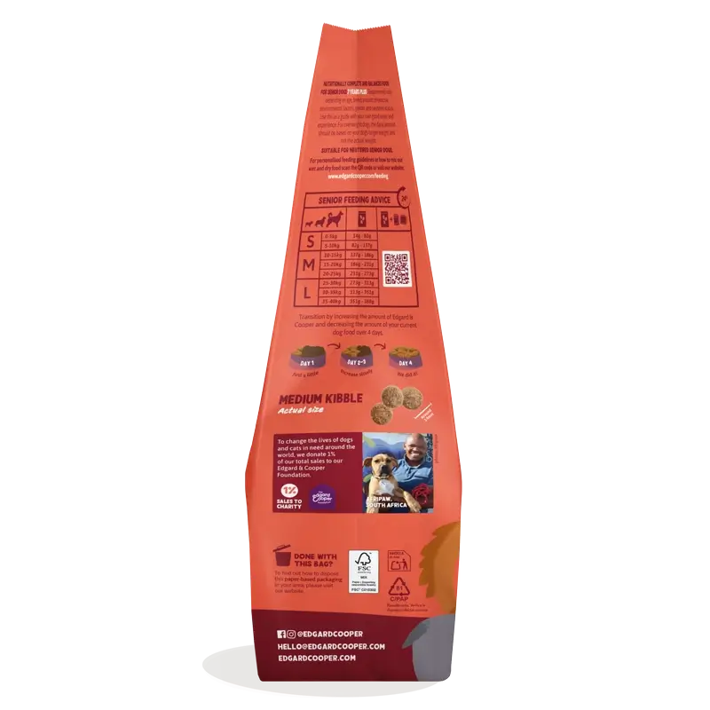Edgard & Cooper Medium Senior Dog Food With Fresh Chicken & Salmon , 7 kg - Image 3