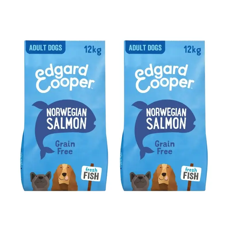 Edgard & Cooper Dog Food 12Kg Norwegian Salmon, Pack Of 2