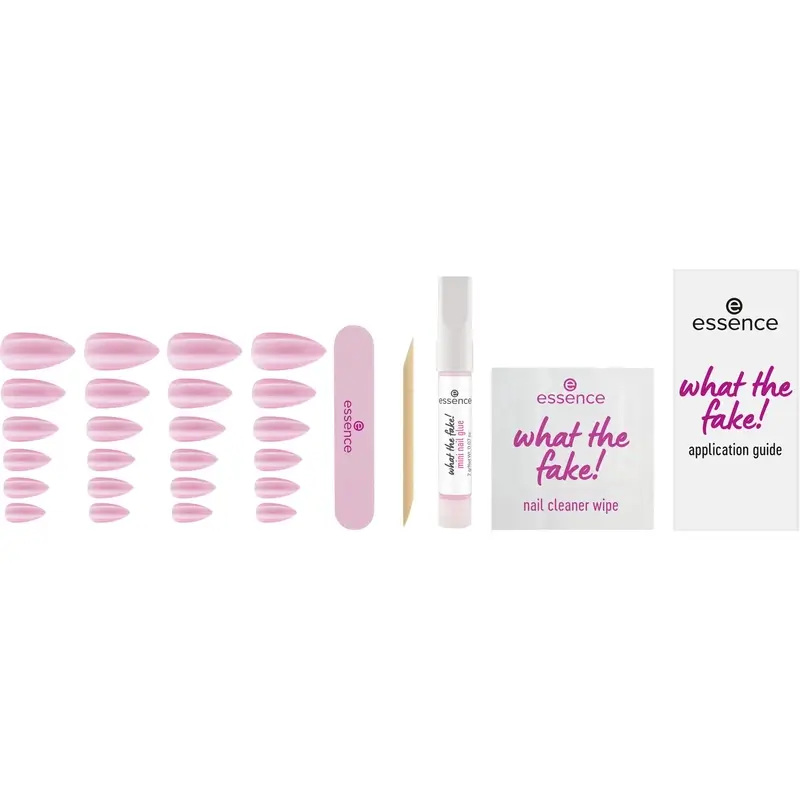 Essence Manicure Set With False Nails What The Fake! Press-On Nails 02 , 28 pieces - Image 3
