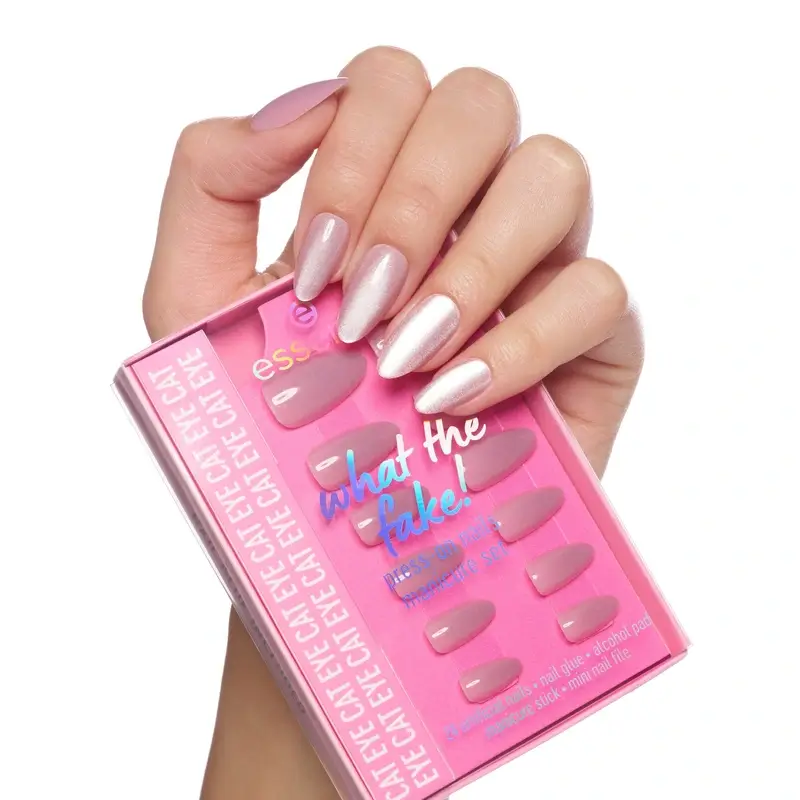 Essence Manicure Set With False Nails What The Fake! Press-On Nails 02 , 28 pieces - Image 6