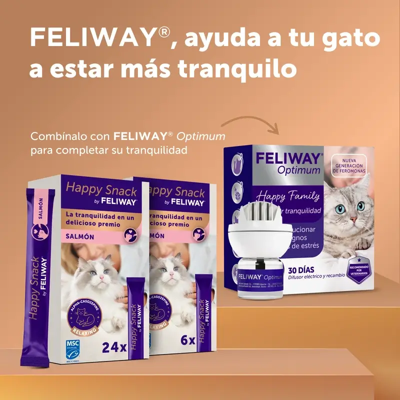 Feliway Happy Snack Salmon Flavour, 24 sachets - Image 9