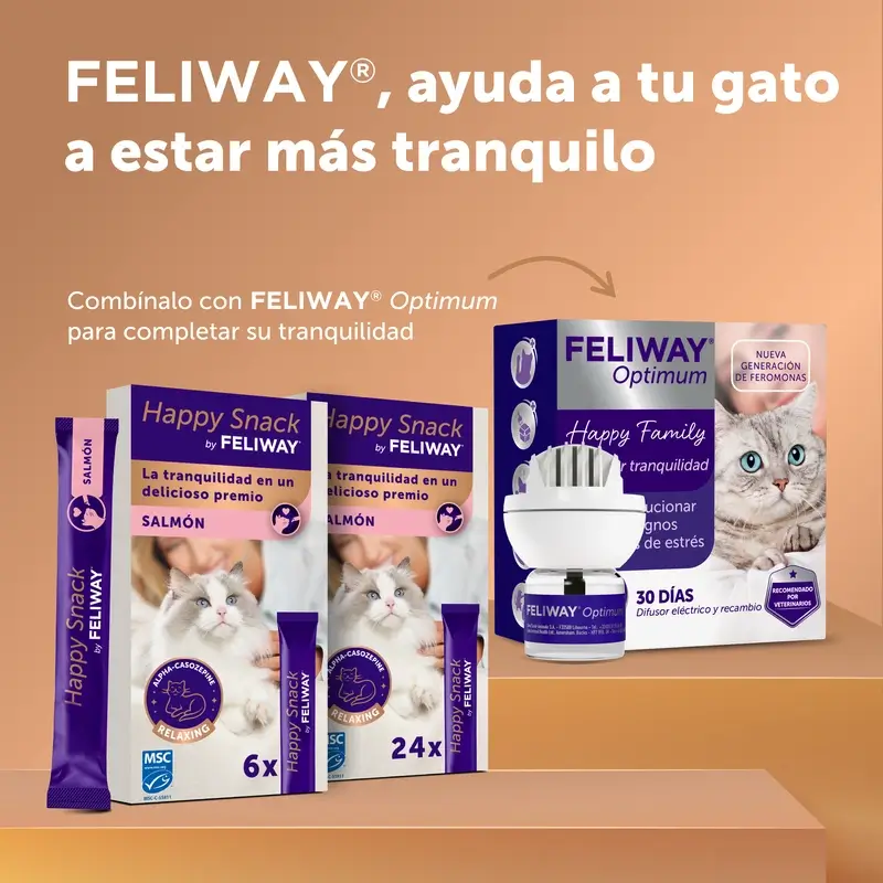 Feliway Happy Snack Salmon Flavour, 6 sachets - Image 9