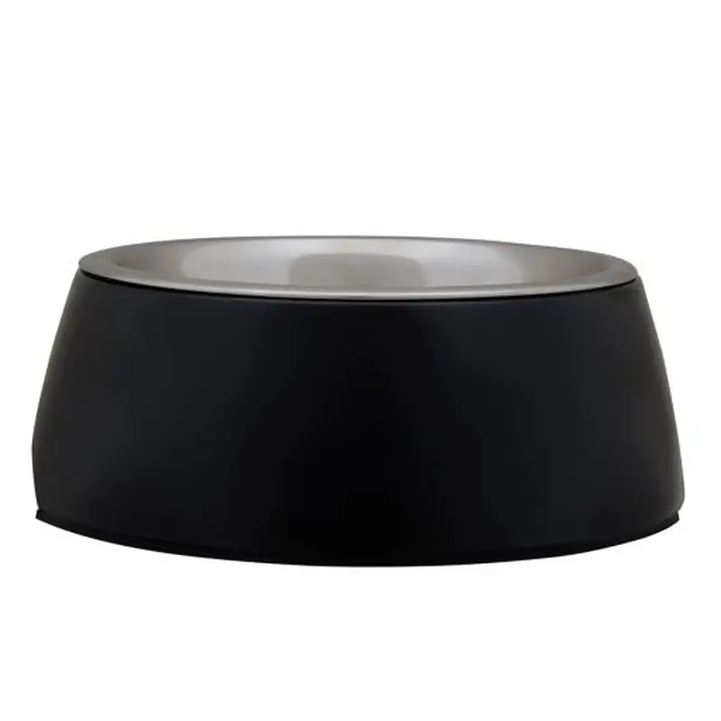 Freedog Bowl Stainless Steel Melamine Black L 19Cm, 520 ml