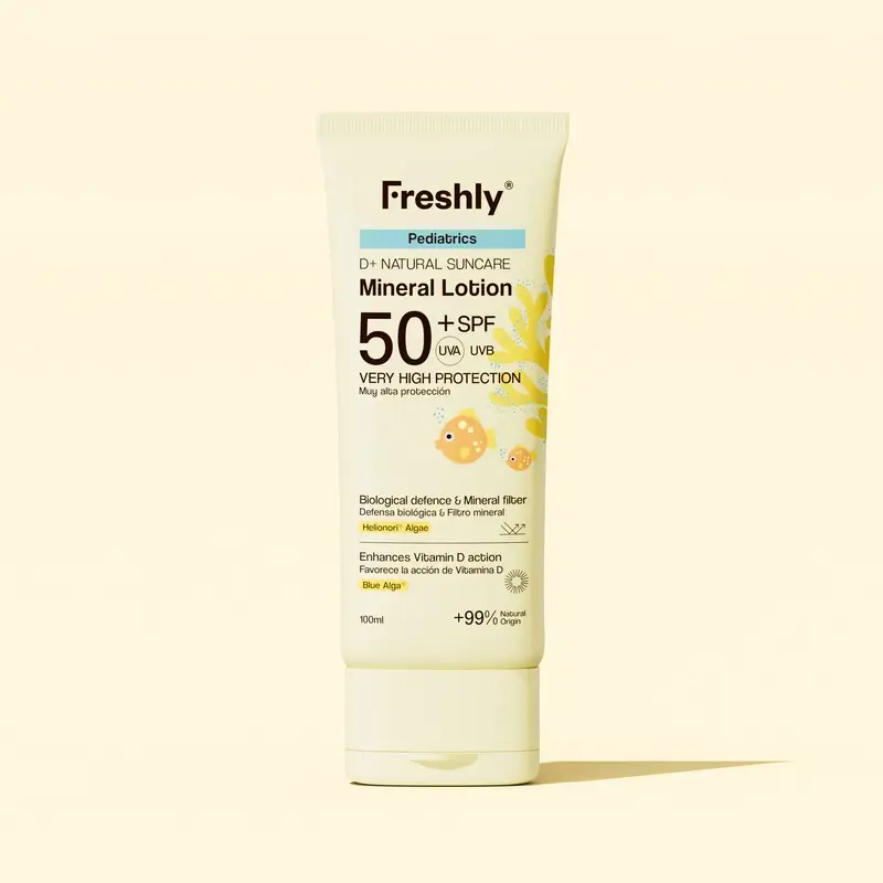 Freshly Pediatrics D+ Natural Suncare Mineral Lotion Spf50, 100 ml - Image 2
