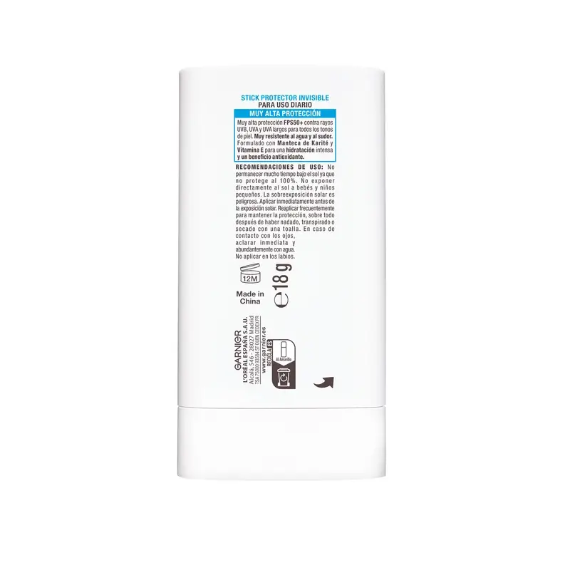 Garnier Delial Super Uv Stick Fps50+ Invisible 8H Moisturising, 18 gr - Image 2
