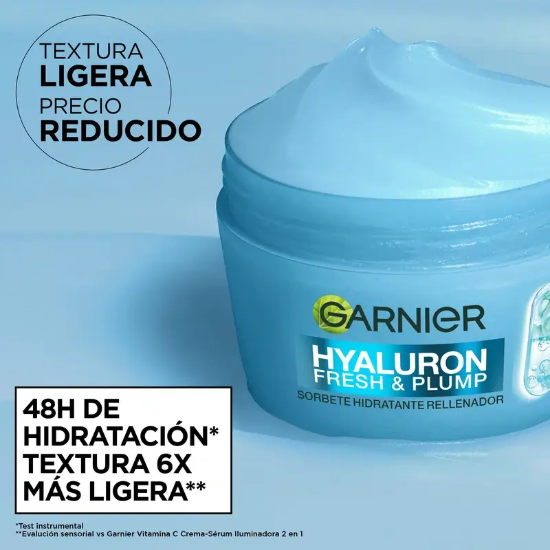 Garnier Hyaluron Fresh & Plump Moisturising Replenishing Sorbet, 85 ml - Image 3
