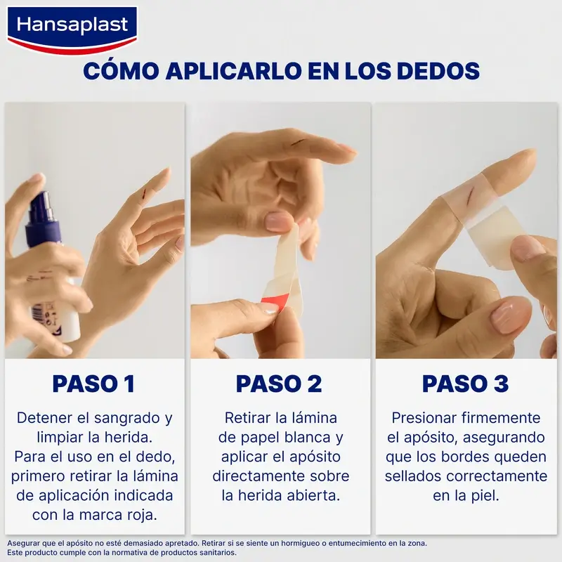 Hansaplast Second Skin Protection Hydrocolloid Dressing Size S , 10 dressings 1,9x6cm - Image 4