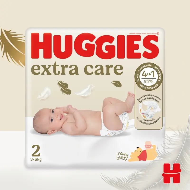 Huggies Extra Care Size 2 (4-6 Kg) Disney Baby Diaper, 160 Pcs. - Image 4