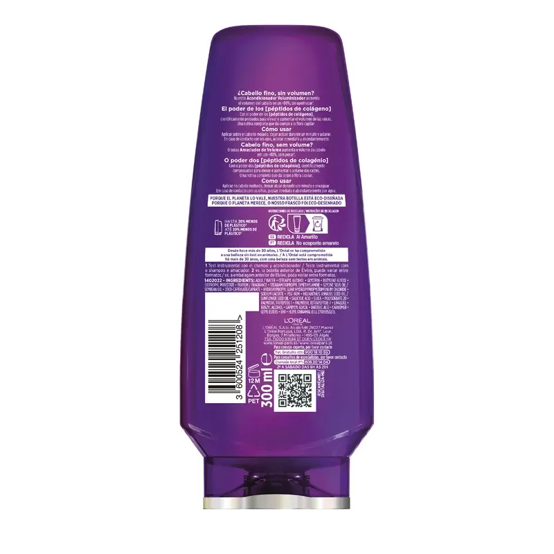 L'Oréal Paris Elvive Collagen Lifter Volumising Conditioner, 300 ml - Image 2
